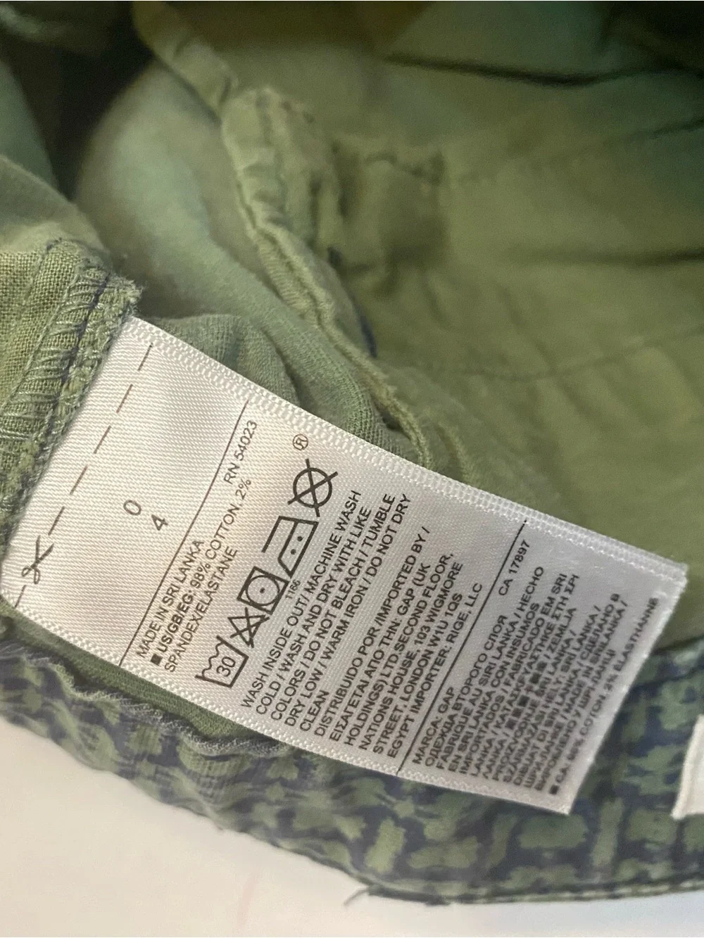 GAP lightweight patterned